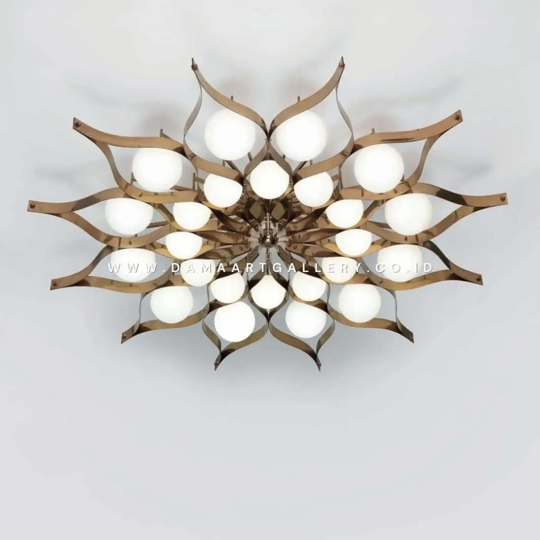 Lampu Gantung Chandelier Tembaga Kuningan